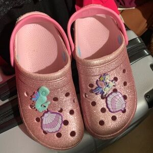 Girls Pink Sparkling Beach Shoes! 🧜🏼‍♀️